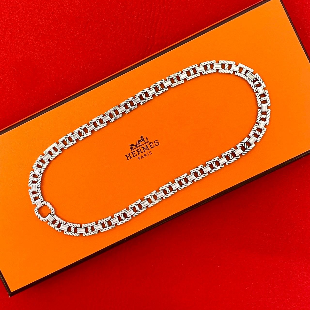 極 美品 HERMES エルメス グランスポー ヴィンテージ シルバー800 