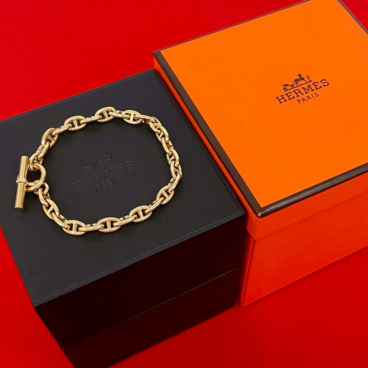 極 美品 希少品 箱 ケース付 HERMES エルメス シェーヌダンクル TPM 26
