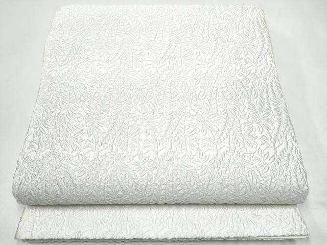 平和屋着物●六通柄袋帯　唐織　草花文　ますいわ屋扱い　正絹　逸品　CABJ4914hy