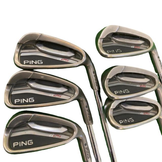 【中古】 ピン G25 6S アイアンセット IR CFS MAX スチール (フレックスS) メンズ 男性用 右利き 右用 Cランク ゴルフクラブ