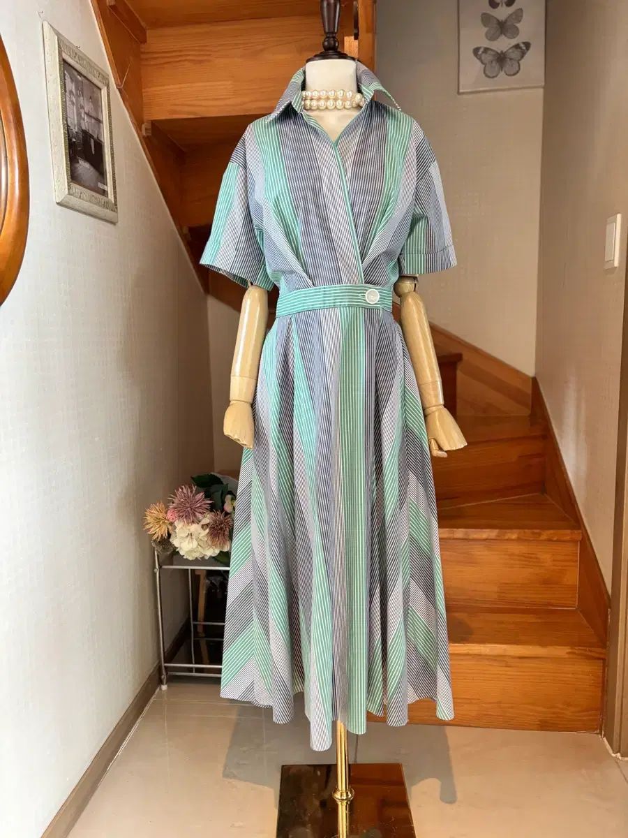 ストライプシャツ ONE PIECE ミント Marant