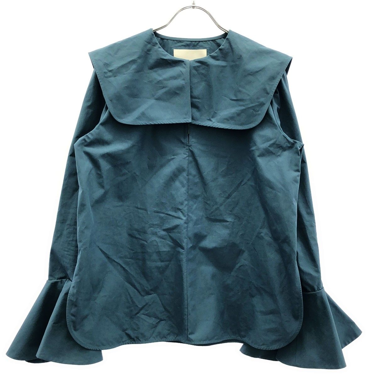 JIL SANDER ジルサンダー 22SS セーラーカラーブラウスシャツ JSPU600606 ブルー 32