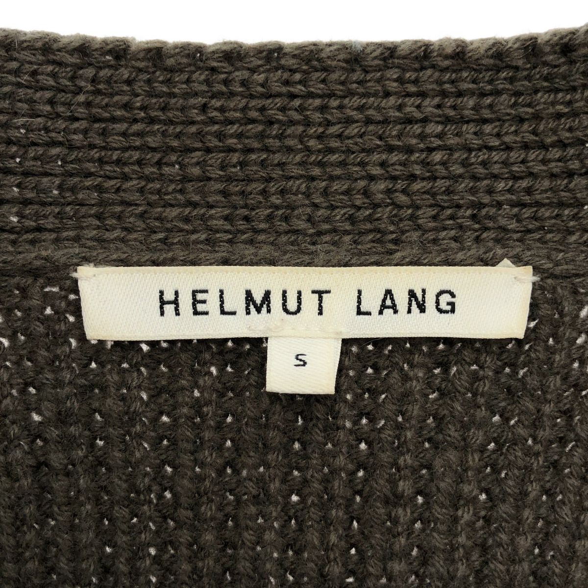 HELMUT LANG ヘルムート ラング ウールカーディガン 16-6303201 カーキ
