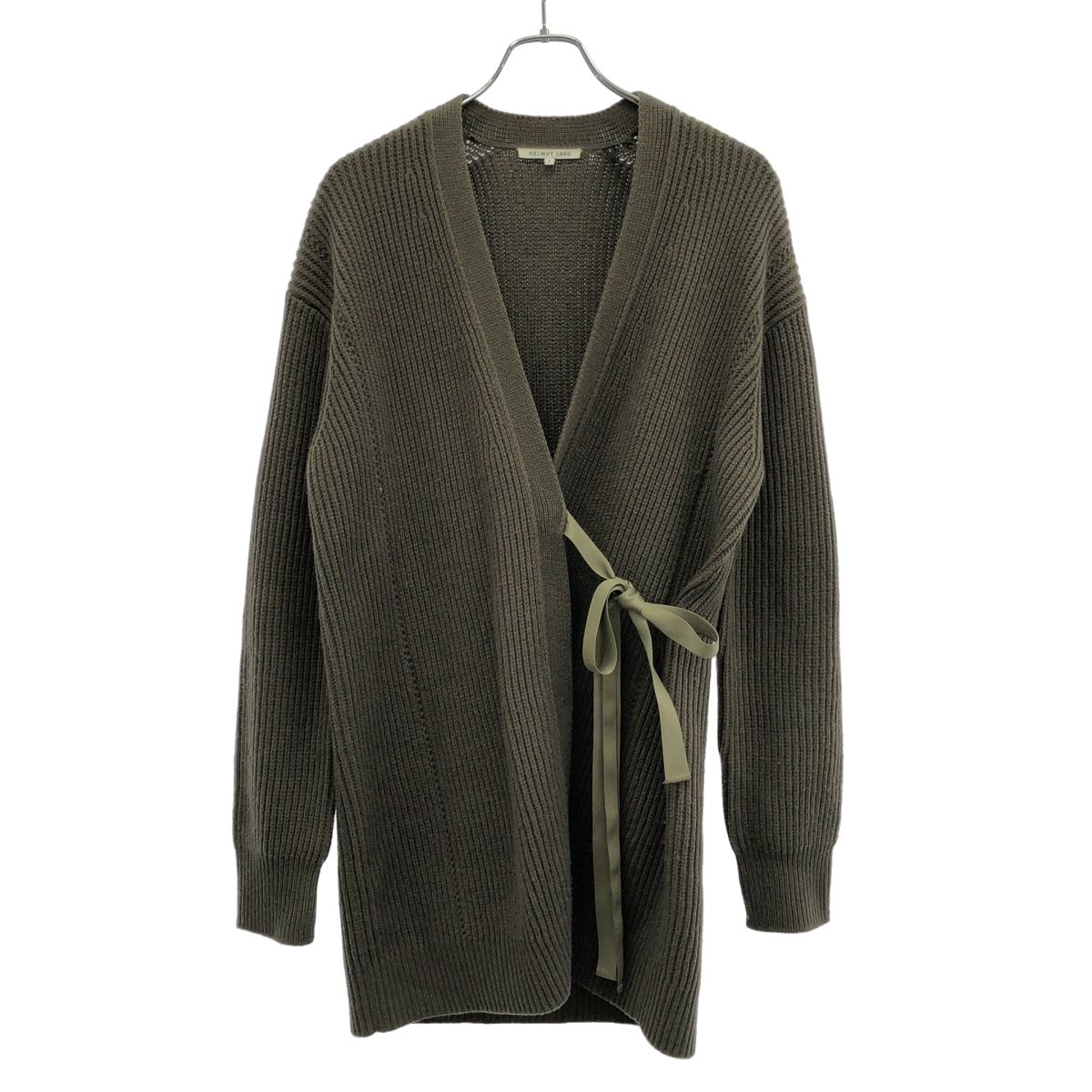 HELMUT LANG ヘルムート ラング ウールカーディガン 16-6303201 カーキ