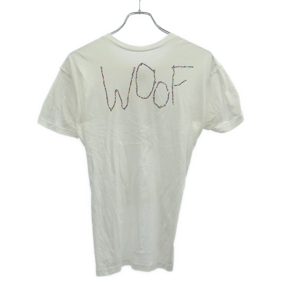 COLLINA STRADA コリーナ ストラーダ WOCF ラインストーン パイピングスターTシャツ ホワイト S