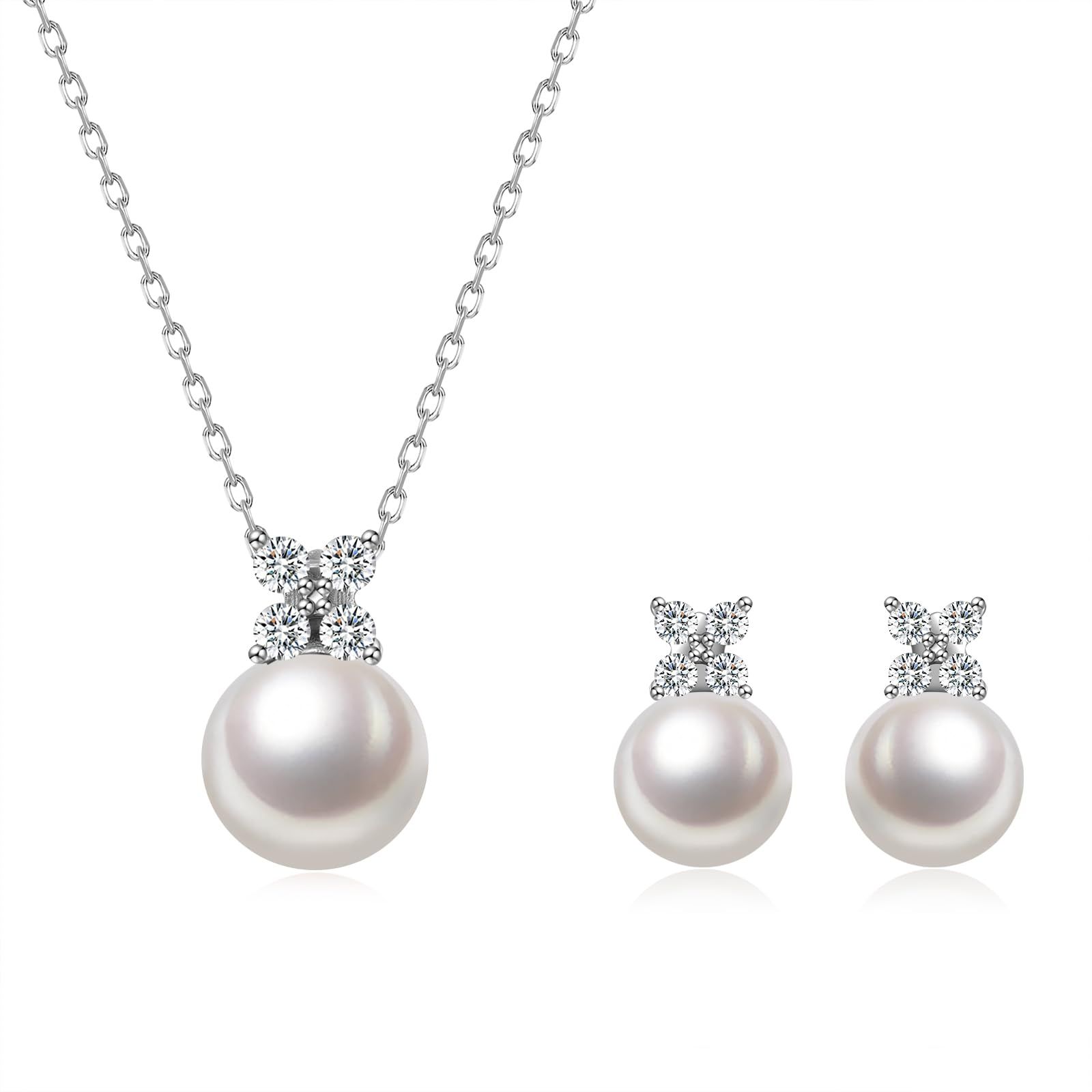 推し活ジュエリー パール 6月 誕生石 ネックレス シルバー 四つ葉 金属アレルギー対応 シルバー925 レディース