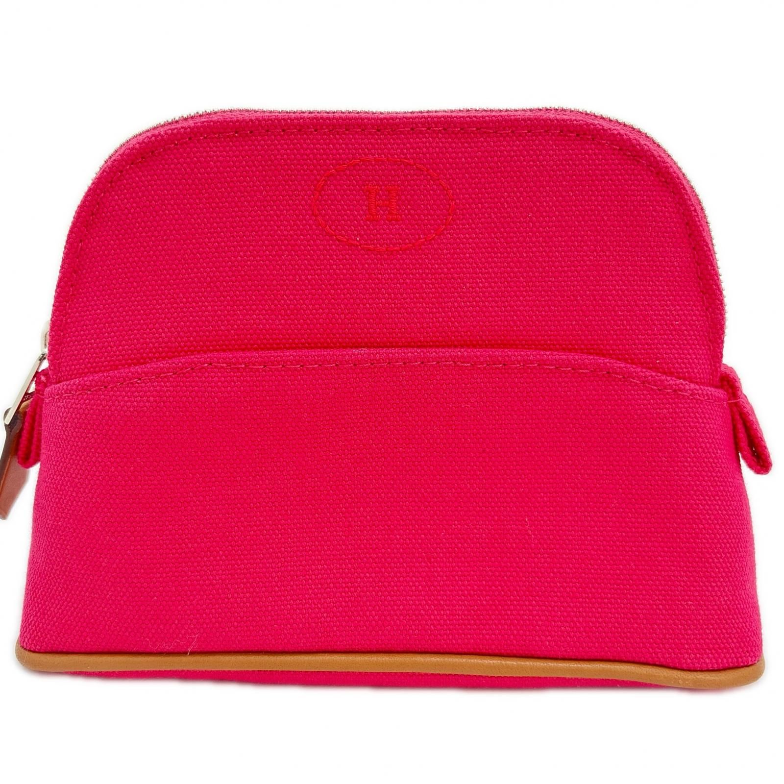 HERMES エルメス ボリードポーチミニミニ ハイビスカス/SV H104772M 06