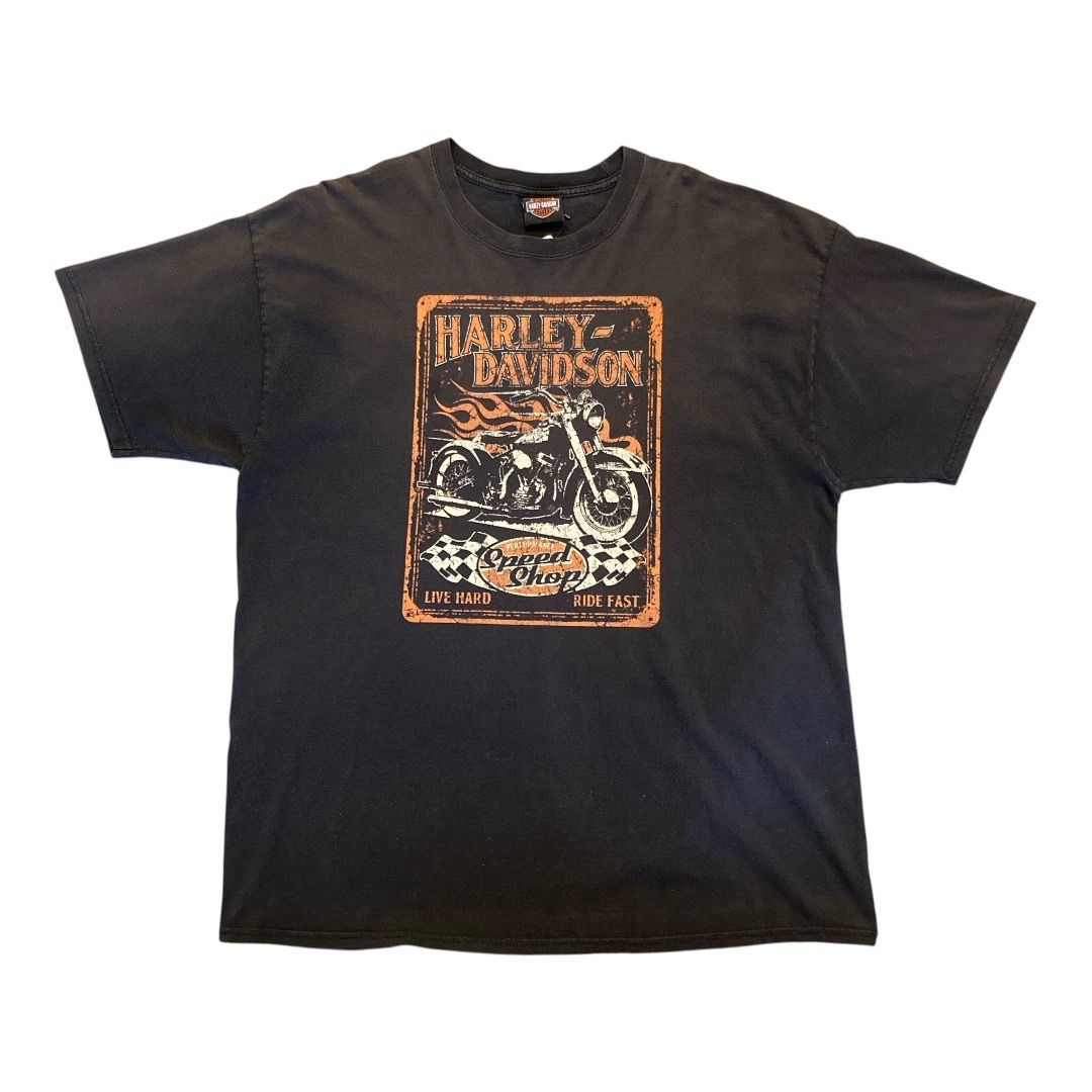 Vintage 2012 Harley-Davidson Chandler Arizona Speed Shop T-Shirt Black XL /ハーレーダビッドソン 2012コピーライト プリントTシャツ　【F552】