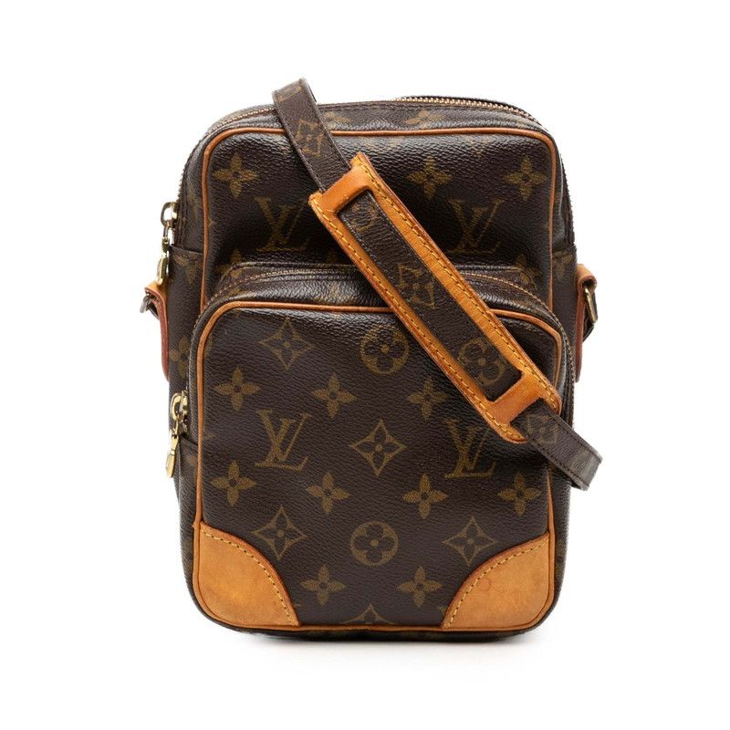 ルイ ヴィトン モノグラム アマゾン 斜め掛け ショルダーバッグ M45236 ブラウン PVC レザー レディース LOUIS VUITTON【1-0272069】