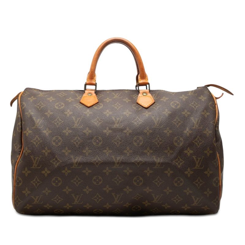 ルイ ヴィトン モノグラム スピーディ40 ハンドバッグ ボストンバッグ M41522 ブラウン PVC レザー レディース LOUIS VUITTON【1-0273338】