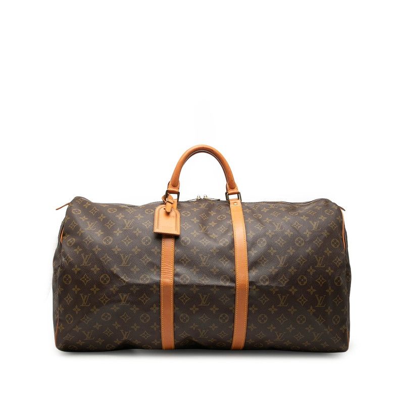 ルイ ヴィトン モノグラム キーポル60 ボストンバッグ トラベルバッグ M41422 ブラウン PVC レザー レディース LOUIS VUITTON【1-0273339】