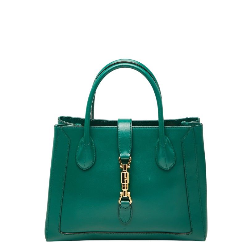 グッチ ジャッキー1961 ハンドバッグ 649016 グリーン レザー レディース GUCCI【1-0277466】