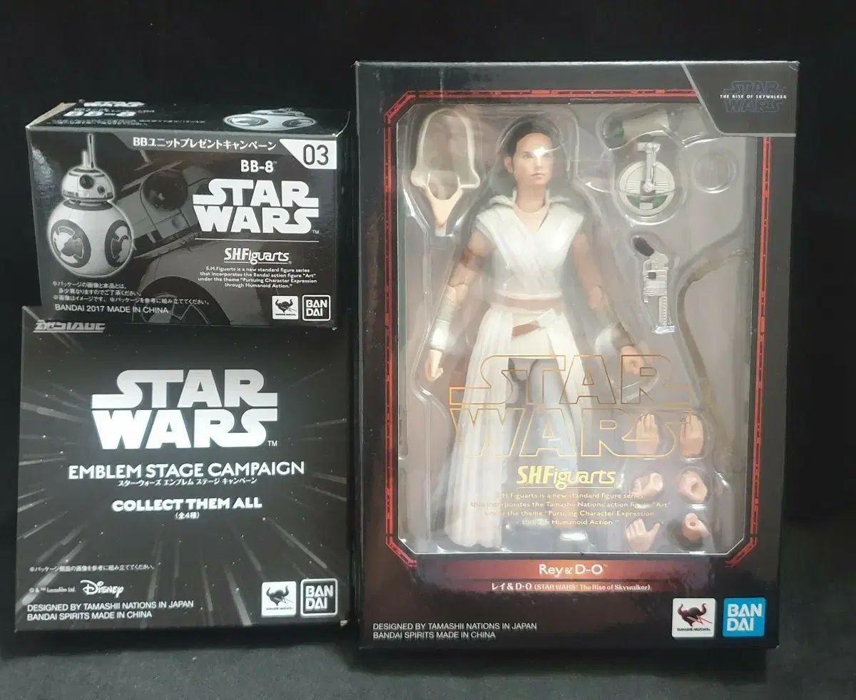 スター・ウォーズ SHF レイ RIIZE（ライズ）OF スカイウォーカー BB-8 エンブレムスタンド