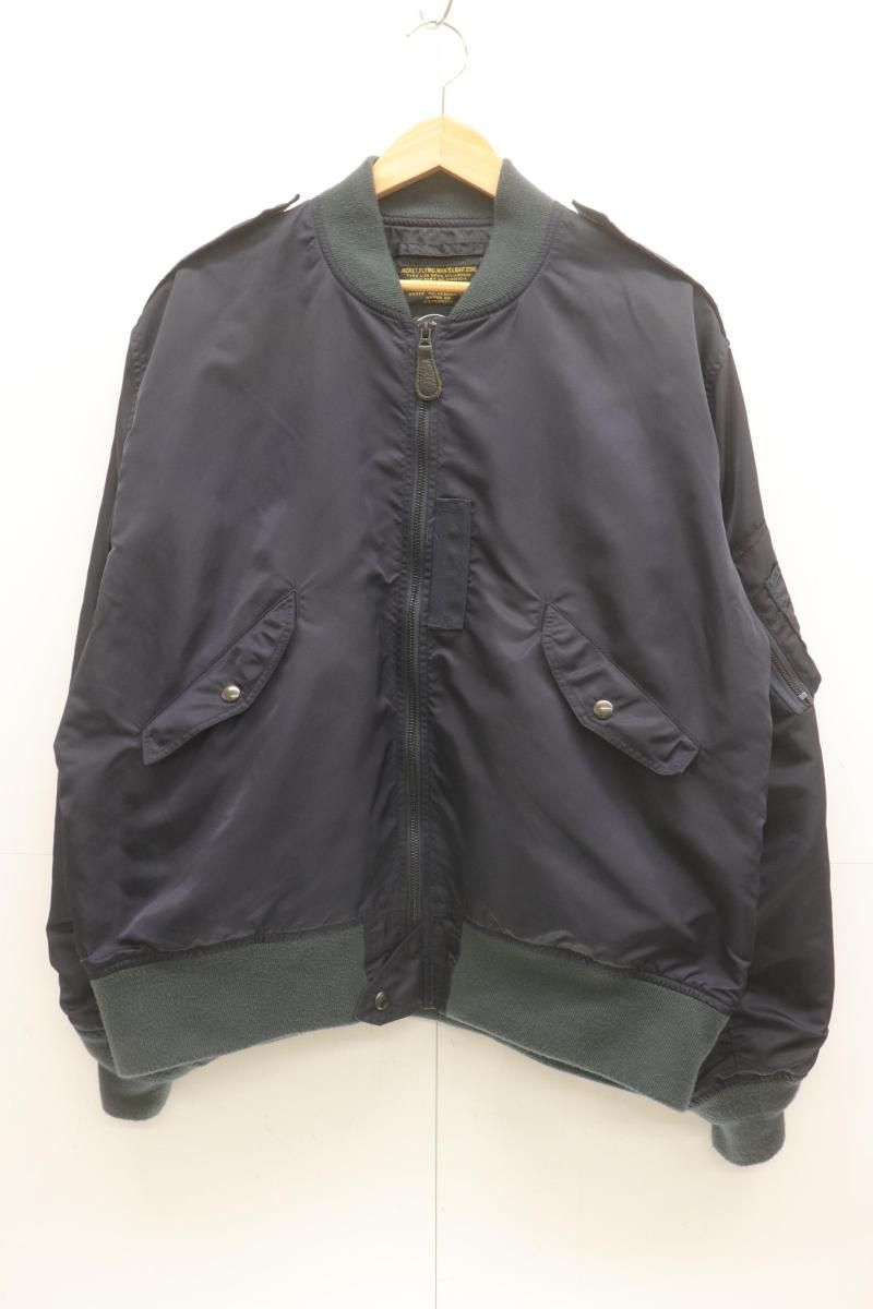 【中古】 WAIPER メンズフライトジャケット 42 L-2A WAIPER 42 紺 ネイビー