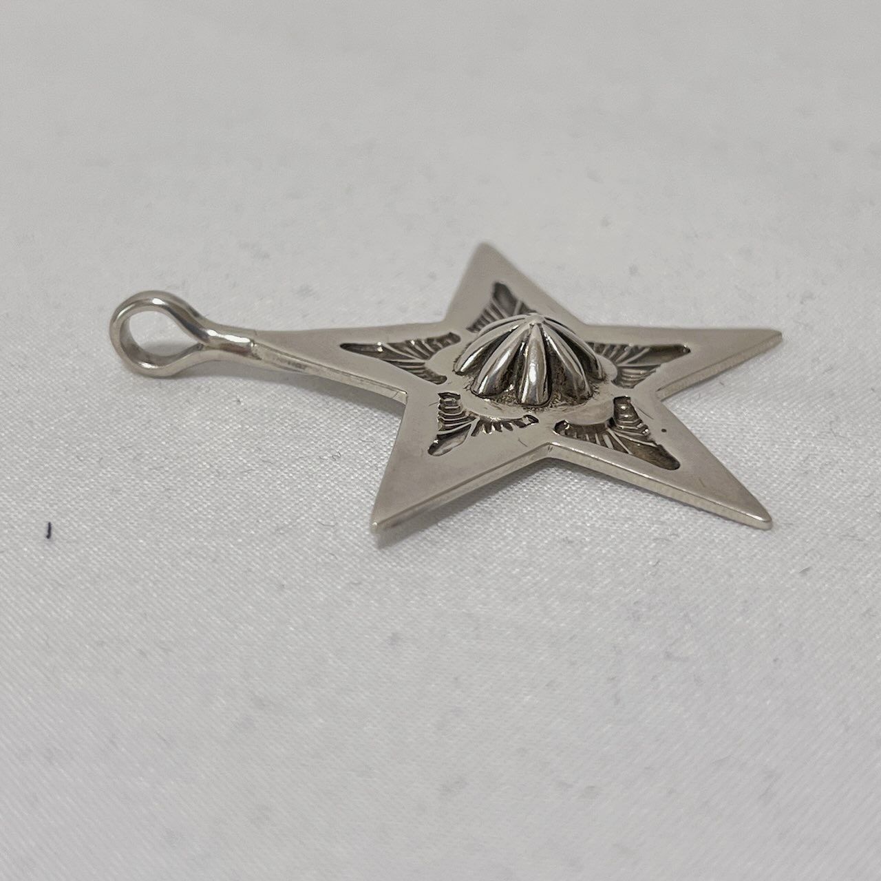 インディアンジュエリー ナバホ族 レイスキート スタンプワーク スター