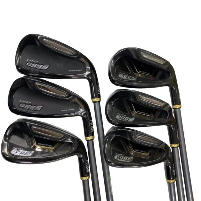 【中古】 プロギア SUPER egg 6S アイアンセット IR eggオリジナルカーボン (フレックスSR) メンズ 男性用 右利き 右用 Cランク ゴルフクラブ 37,992円