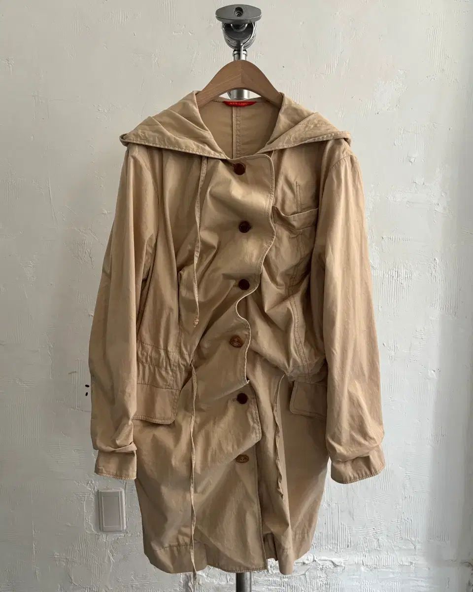 VIVIENNE WESTWOOD RED LABEL ベージュ フード シャーリング ジャケット