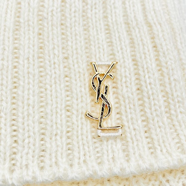 SAINT LAURENT サンローラン YSL ネックロゴ タートルネック ニット