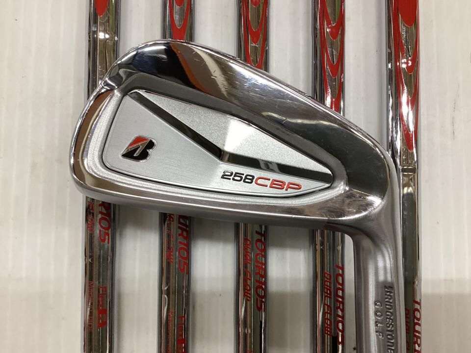 ブリヂストン　258CBP　NSプロ MODUS 3 TOUR 105 DUAL FLOW　Sフレックス　アイアンセット　中古【最短即日発送】