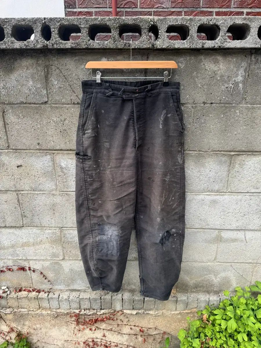 オールドユーロ ヴィンテージ ラフォン フレンチウォーク モールスキン ウォーク パンツ 30