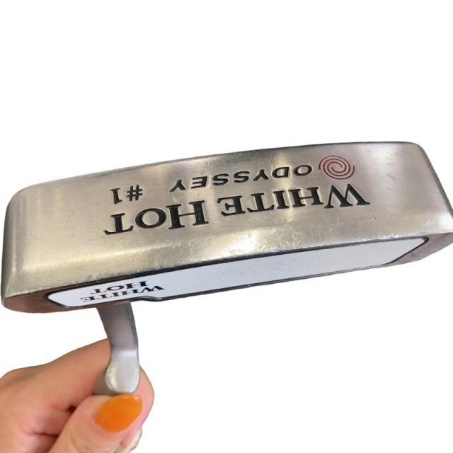 【中古】 オデッセイ WHITE HOT #1 34インチ パター PT スチール (フレックスその他) メンズ 男性用 右利き 右用 Dランク ゴルフクラブ