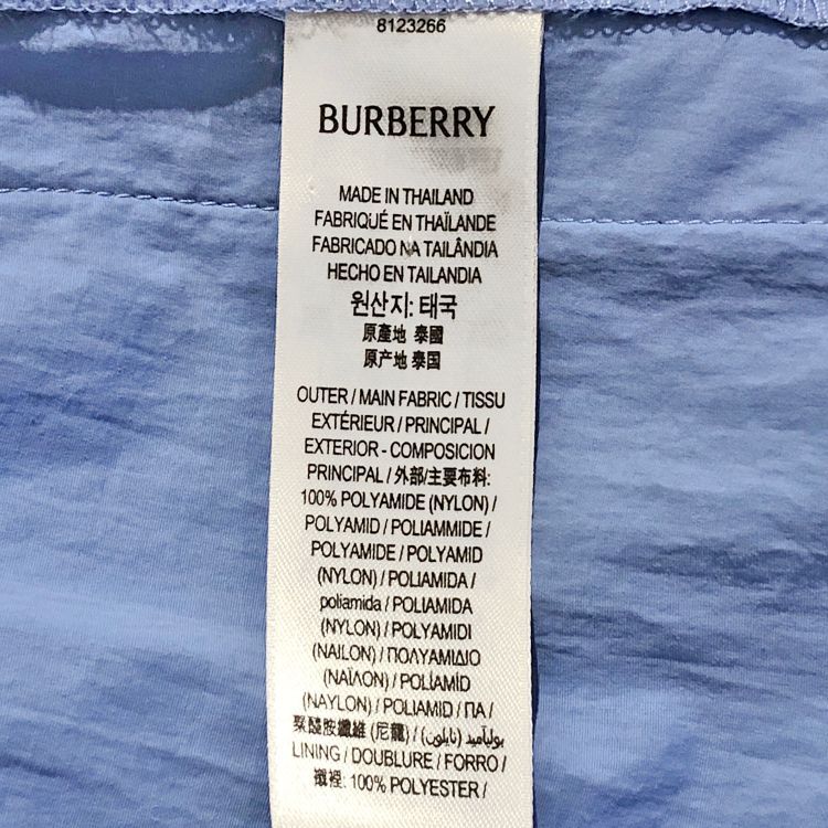 BURBERRY バーバリー サイドチェック スイムショーツ 8123266 サックスブルー スイム ショーツ ショートパンツ パンツ XLサイズ メンズ