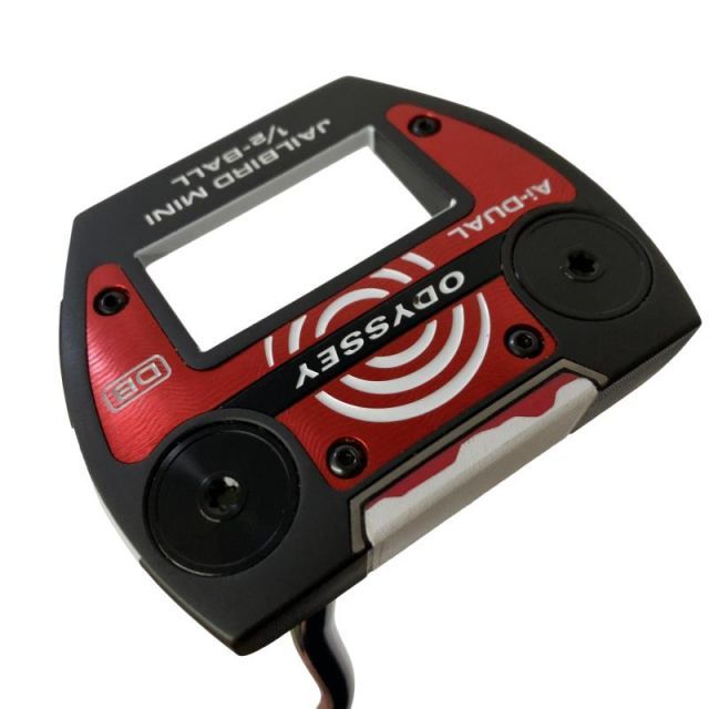 【中古】 オデッセイ Ai-DUAL JAILBIRD MINI 1/2-BALL DB 34インチ パター PT STROKE LAB 90 スチール (フレックスその他) メンズ 男性用 右利き 右用 Bランク ゴルフクラブ