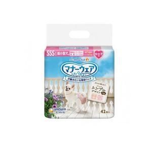 【新品・3営業日で発送】 ユニ・チャーム マナーウェア 女の子用 SSSサイズ モーヴピンクドット・チェック 42枚 (-)【入数:12】