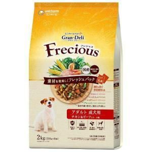 【新品・3営業日で発送】 ユニ・チャーム グラン・デリ Frecious アダルト成犬用 チキン&ビーフ入り 2kg (-)【入数:4】