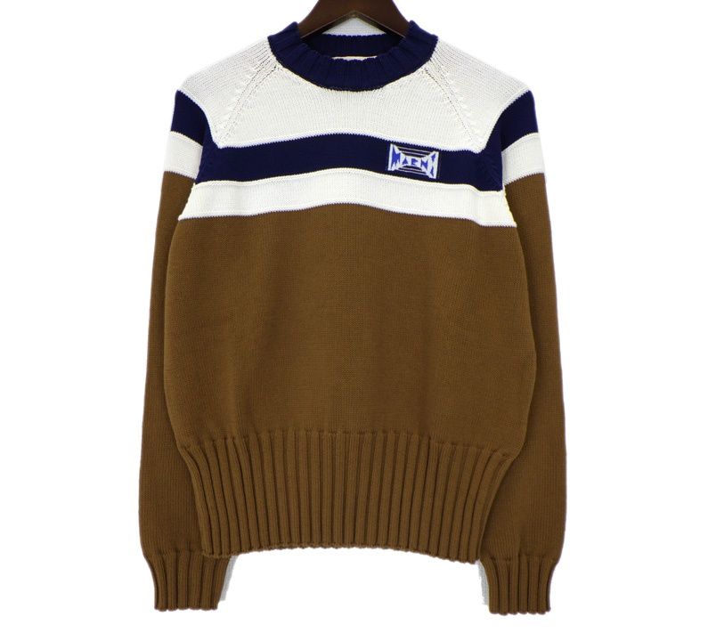 マルニ MARNI 【 STRIPED COTTON LONG KNIT GAUGE GCMG0491Q0 UFC662 】 ストライプ ロング スリーブ ゲージ ニット セーター　51138