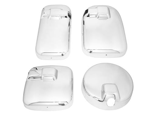 日産UD クオン ビッグサム メッキ ミラーカバー ヒーター付きサイドミラー車用 4点セット 互換品as