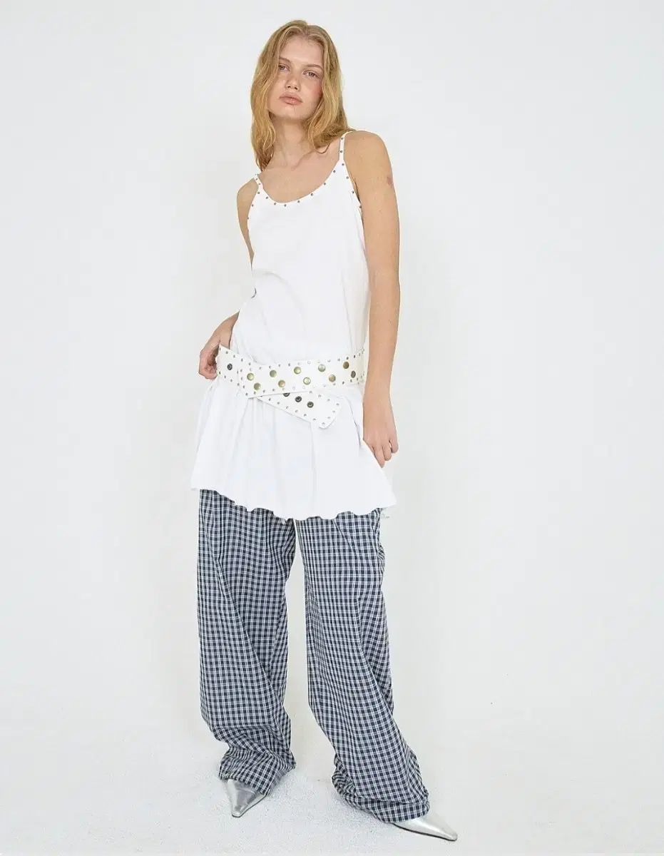 ポリ スエム スタッズ ジャージ ONE PIECE 白 ONE SIZE 新品