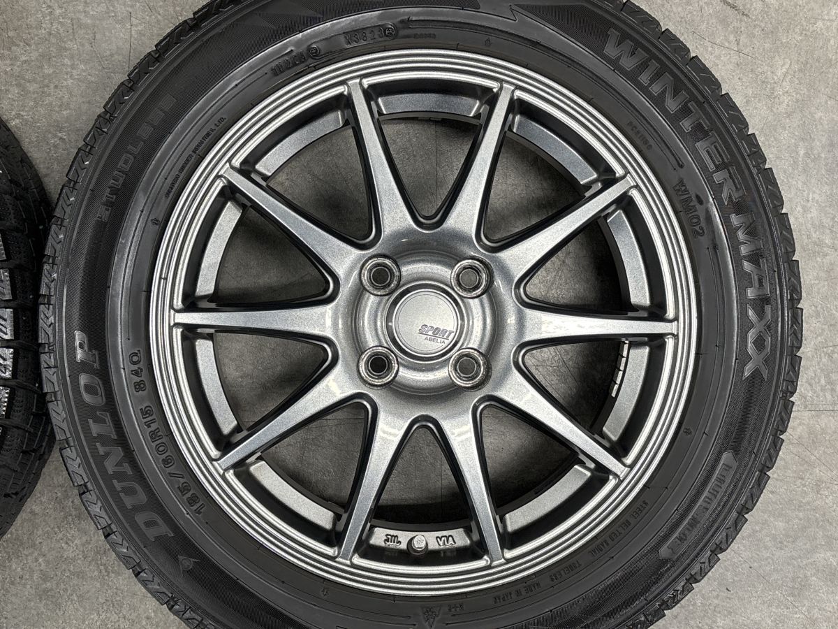 アクア ヤリス ヴィッツ などに】SPORT ABELIA 15in 5.5J +43 PCD100