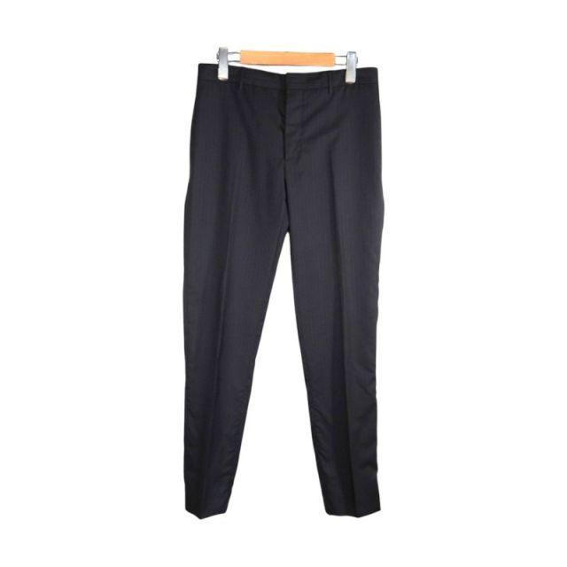 PRADA WOOL TROUSER BLACK サイズ46 UPA587 R112 プラダ ウール トラウザーズ パンツ ボトムス スラックス 大名店