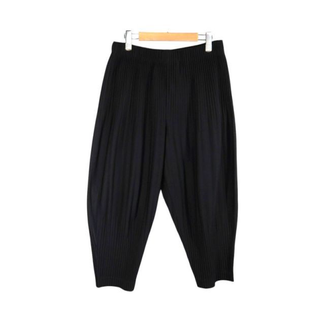 HOMME PLISSE ISSEY MIYAKE PLEATS EASY PANTS BLACK サイズ3 HP55JF453 オムプリッセイッセイミヤケ プリーツ イージー パンツ ボトムス 大名店