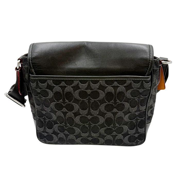 COACH コーチ シグネチャー ショルダーバッグ C0938 ブラック PVC