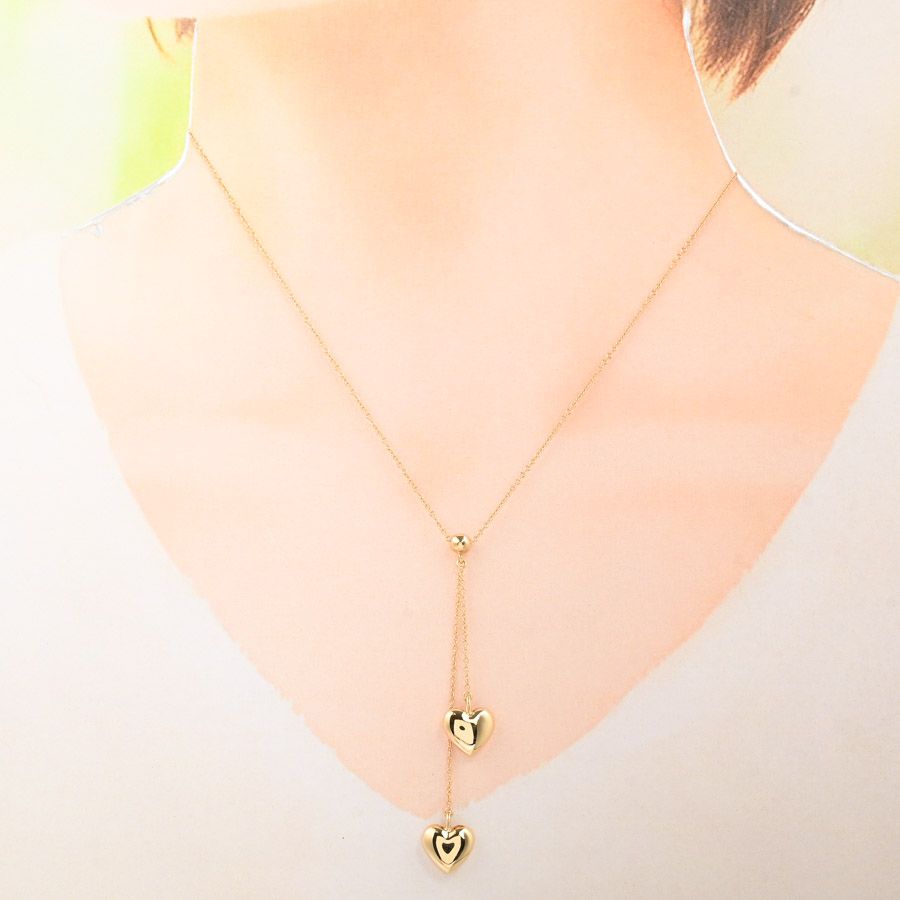 美品ティファニー tiffany & co. パフ ハート ドロップ ネックレス TIFFANY&Co. ティファニー ネックレス パフハートドロップ - メルカリ
