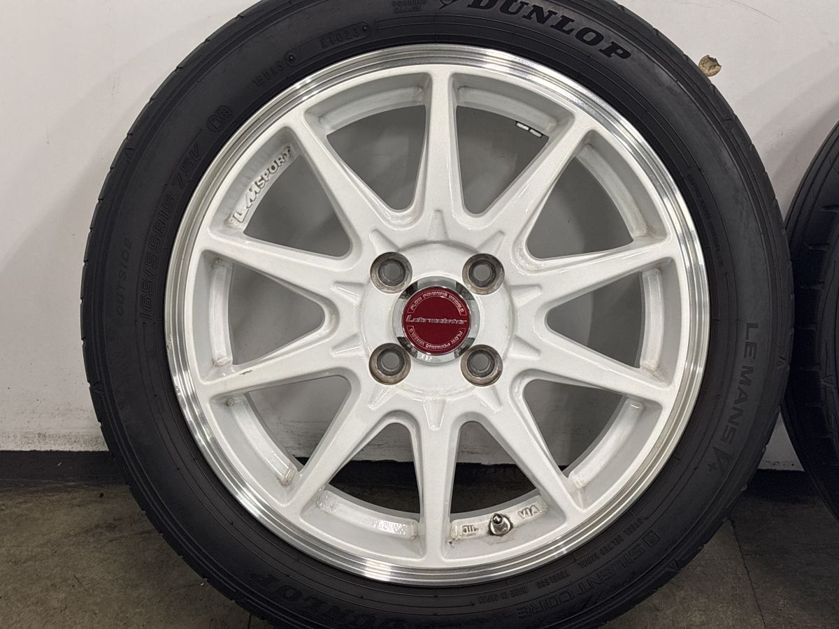 ホイール良好品】LMスポーツ RS10 15in 5J+45 PCD100 ダンロップ
