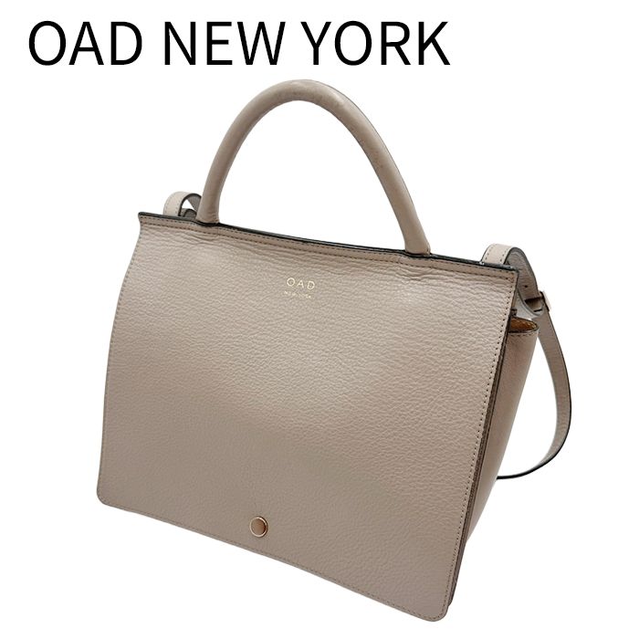 OAD NEW YORK オーエーディーニューヨーク 2WAYバッグ グレージュ レディース