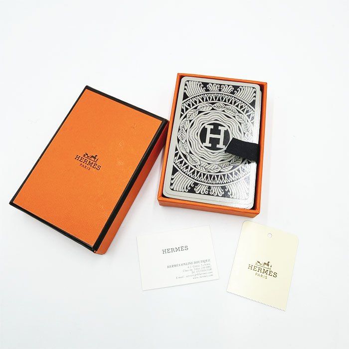 エルメス HERMES トランプ 箱付き プレイングカード オレンジボックス