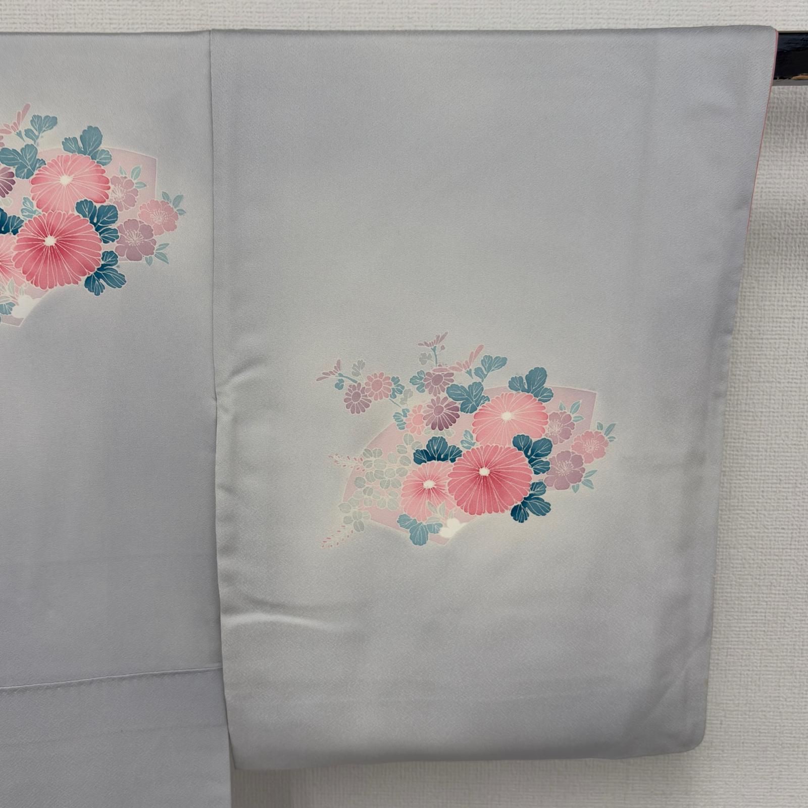 付け下げ 正絹 紋なし 美しい染めの花 袷 着物 a-657 - メルカリ