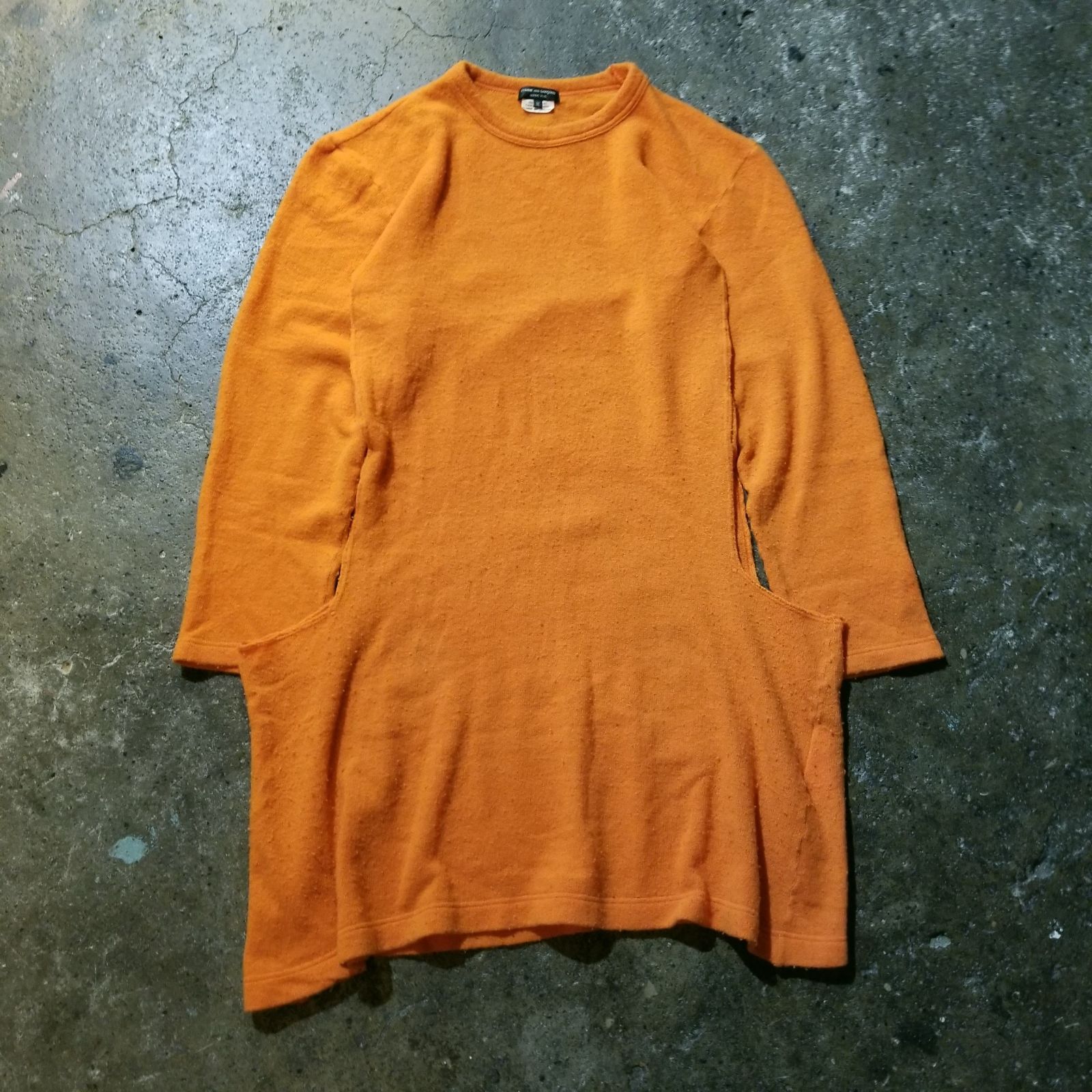 COMME des GARCONS HOMME PLUS 22aw ウール縮絨 サイドスリットニット 