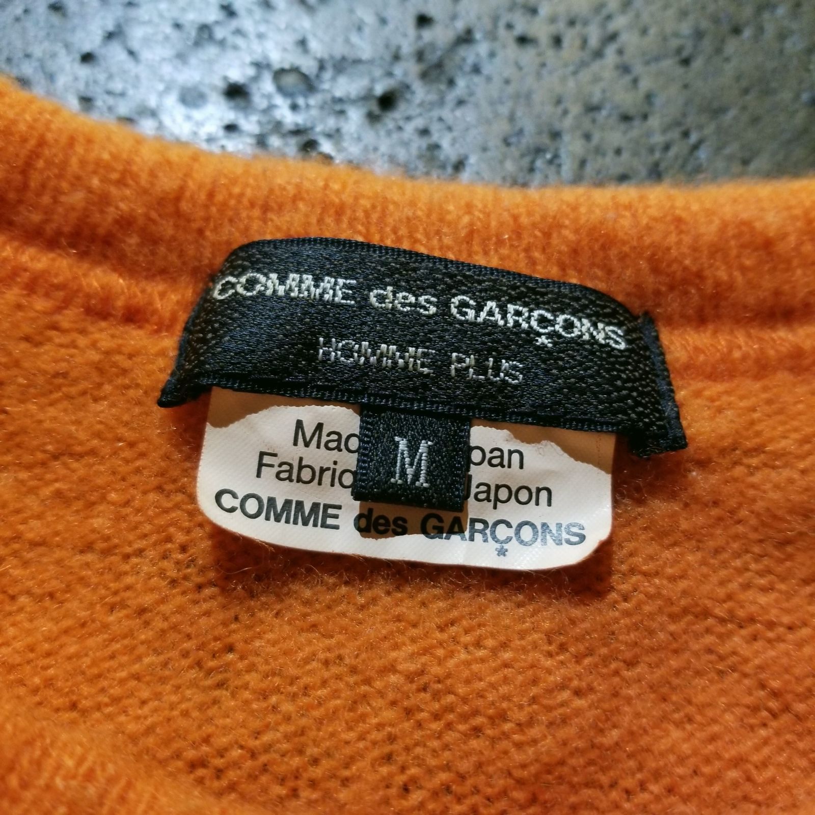 COMME des GARCONS HOMME PLUS 22aw ウール縮絨 サイドスリットニット