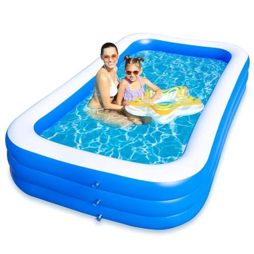 プール 大型 家庭用プール 折り畳み式 子供用 ファミリープール 大容量 夏の日 スイミング 水遊び 収納便利 耐高温 耐摩擦 芝生遊び・屋上庭園・室内・砂場・庭 暑さ対策(210*140*60CM)e 86925635