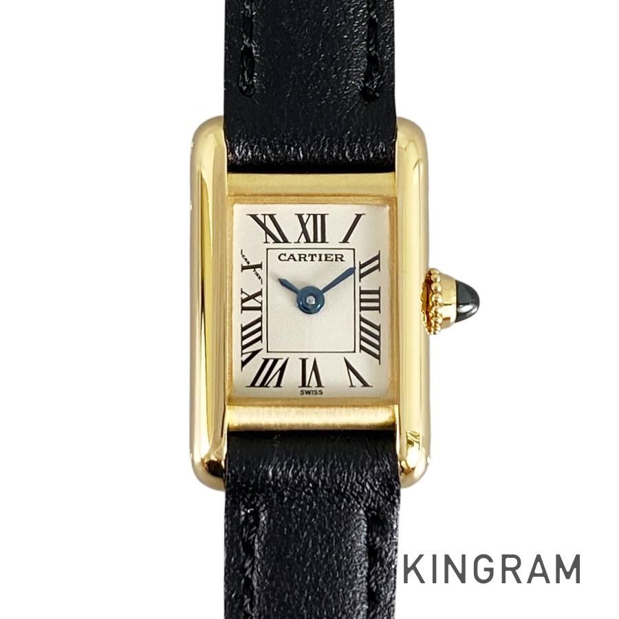 カルティエ Cartier タンク ミニ W1501856 YG クォーツ レディース 腕時計 ss【中古】
