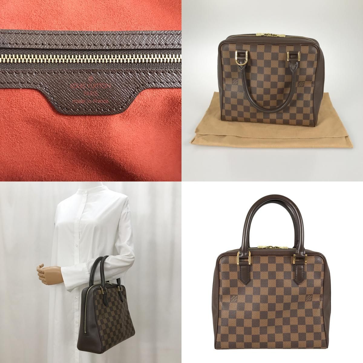ルイ・ヴィトン LOUIS VUITTON ダミエ ブレラ N51150 PVC ハンドバッグ 