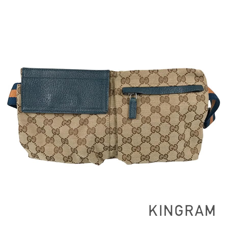 グッチ GUCCI GGキャンバス 28566 キャンバス ボディバッグ st【中古