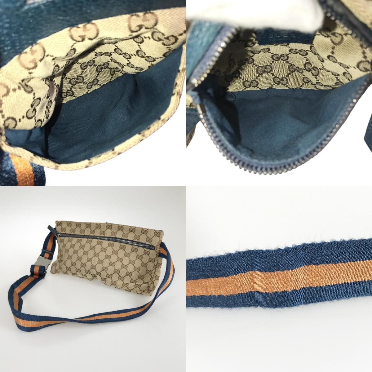 グッチ GUCCI GGキャンバス 28566 キャンバス ボディバッグ st【中古