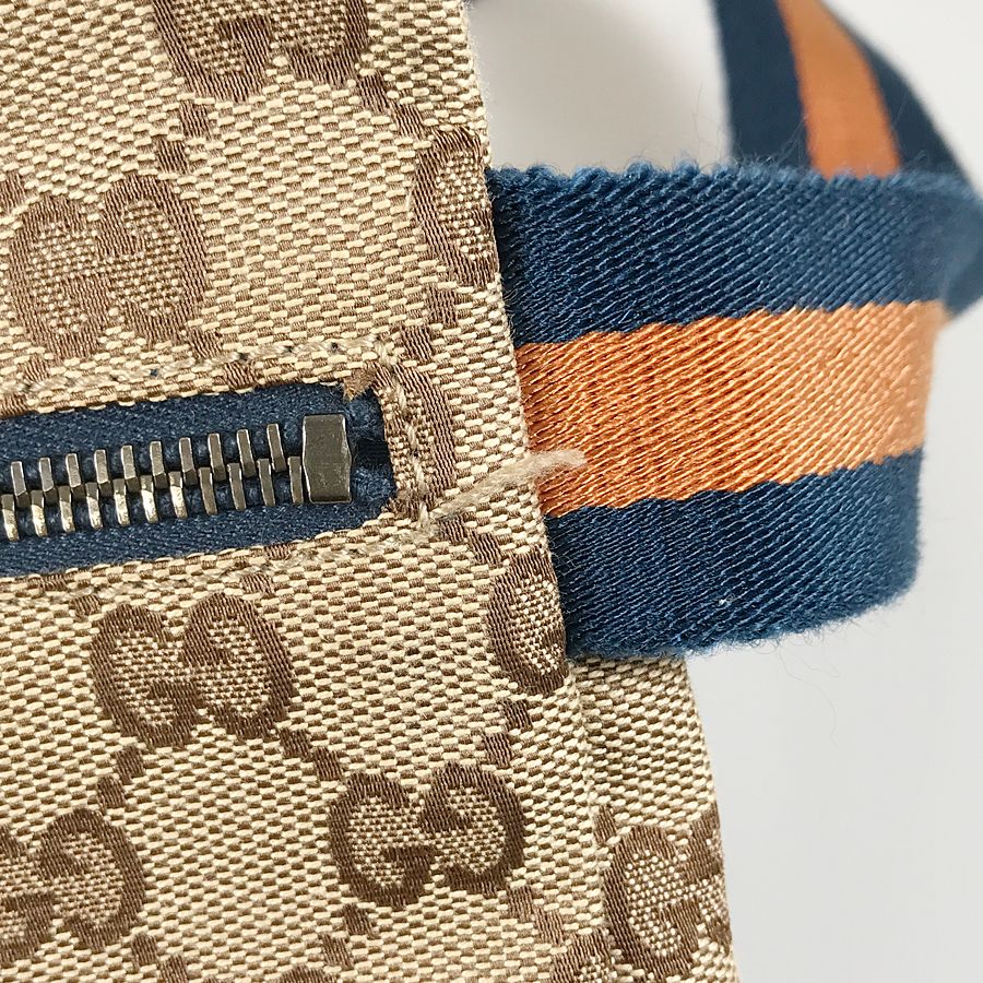 グッチ GUCCI GGキャンバス 28566 キャンバス ボディバッグ st【中古