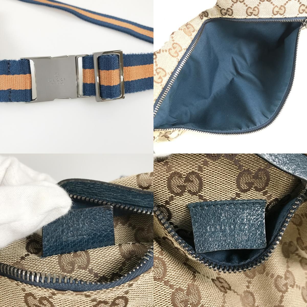 グッチ GUCCI GGキャンバス 28566 キャンバス ボディバッグ st【中古